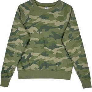 Old Navy Green Camouflage Sweatshirt M Tall